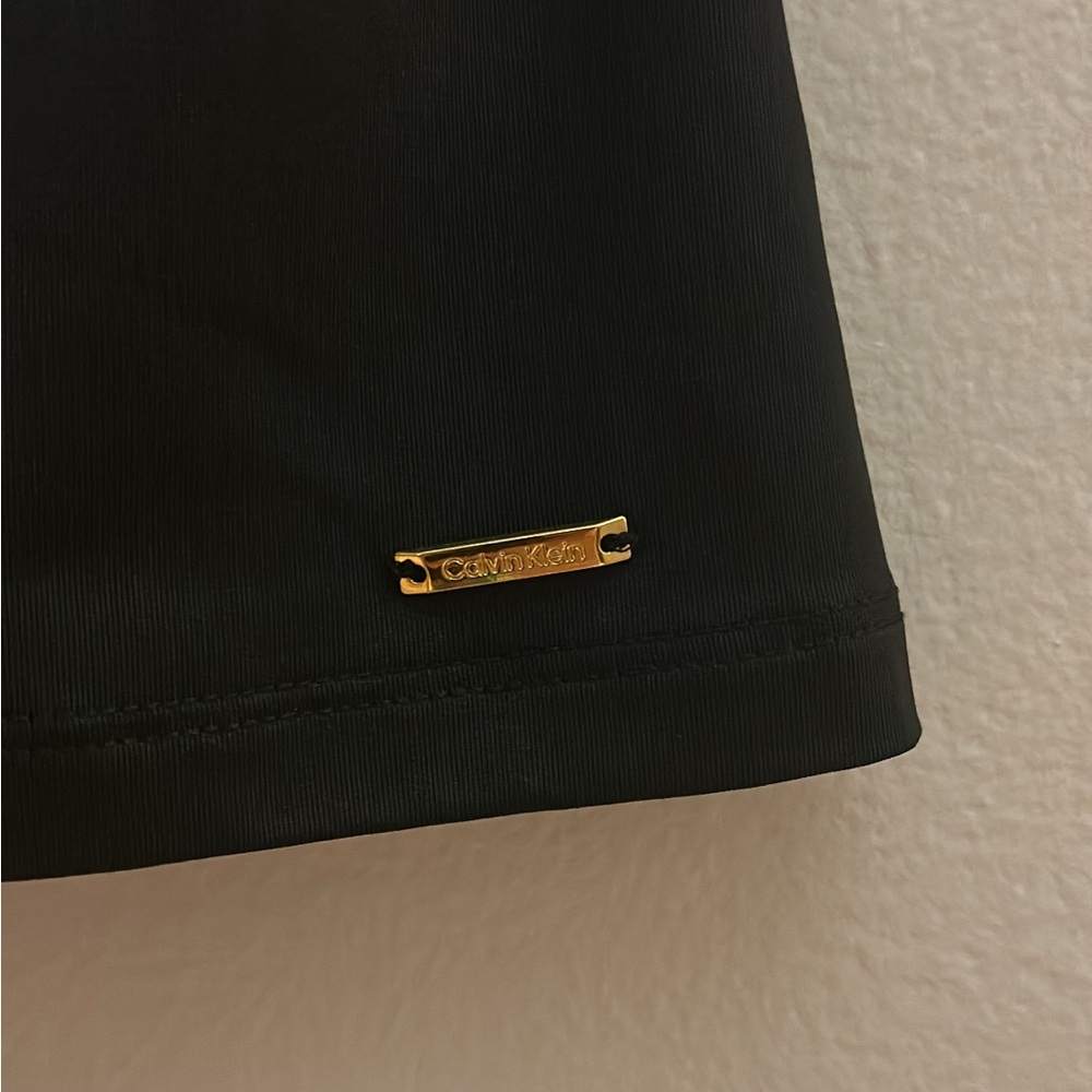 Calvin Klein Black Scoop Neck Layering Tank